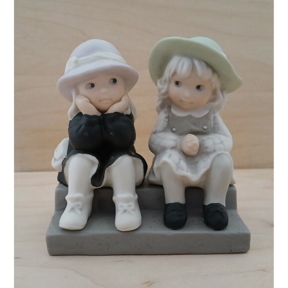 Kim Anderson We're Two of a Kind Porcelain Figurine 1995 Friendship Sibling Gift - Picture 1 of 9